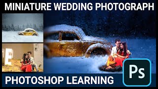Tutorial Miniature Wedding photo designing in photoshop screenshot 3