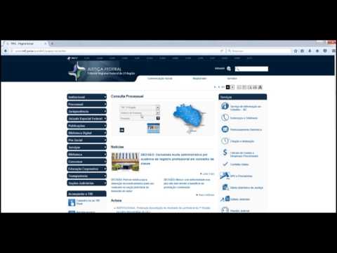 Tutorial | Consulta de Processo - TRF Brasília