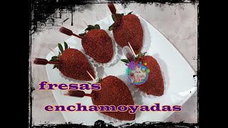fresas enchamoyadas para candy bar