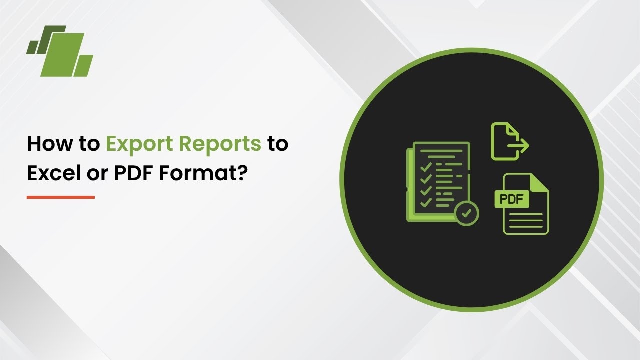 How to Export report into Excel or PDF ? - YouTube