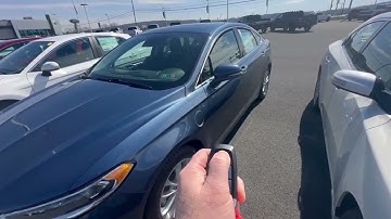 How to use your key fob to open and close your windows Ford Fusion