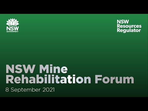 Recording: NSW Mine Rehabilitation Forum 2021