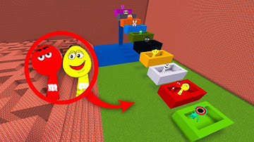 More NEW & OLD Sprunki OC Nextbots In Colored Boxes In Minecraft PE MOD