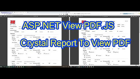 ASP.NET Crystal Reopt to view PDF via pdf.js all Support Browser