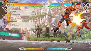 MARVEL Tokon Open Beta Ironman 5U Anti Air Bait anywhere