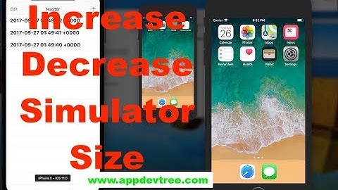 Increase or Decrease Size Of Simulator In Xcode 9