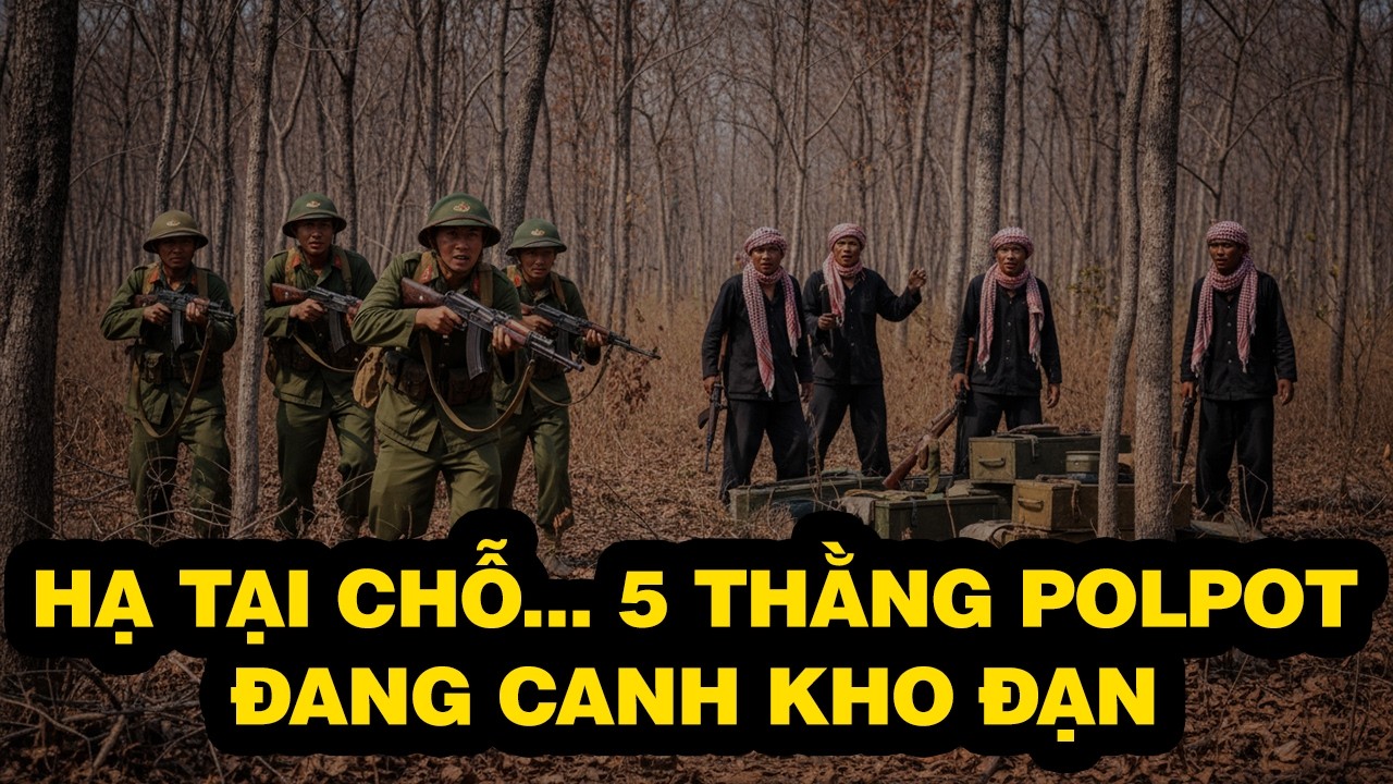 BÍ MẬT ĐỘT KÍCH HẠ GỤC 5 THẰNG POLPOT ĐANG CANH GÁC KHO ĐẠN | CHIẾN TRƯỜNG K