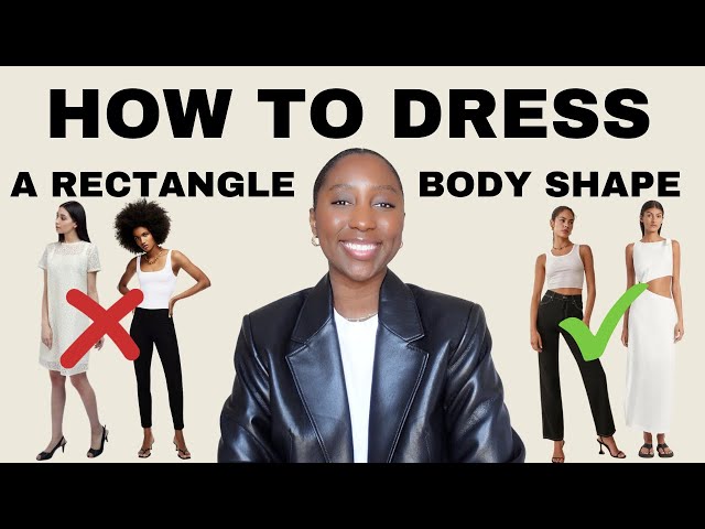 dresses for rectangle shape