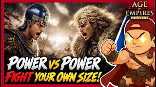 FINALLY, FAIR PvP! Power vs Power Battles | Desolate Desert Special Fights | Age of Empires Mobile