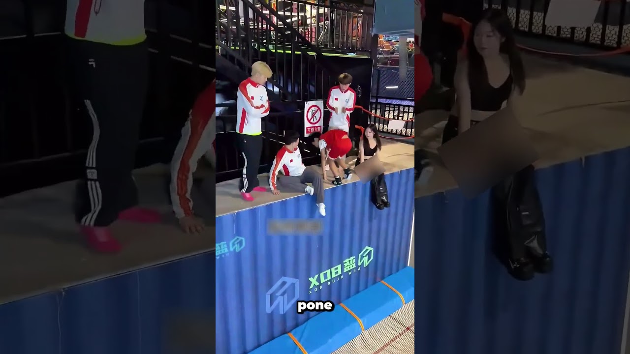 Una increíble caída delante de su novia se convirtió en una loca victoria