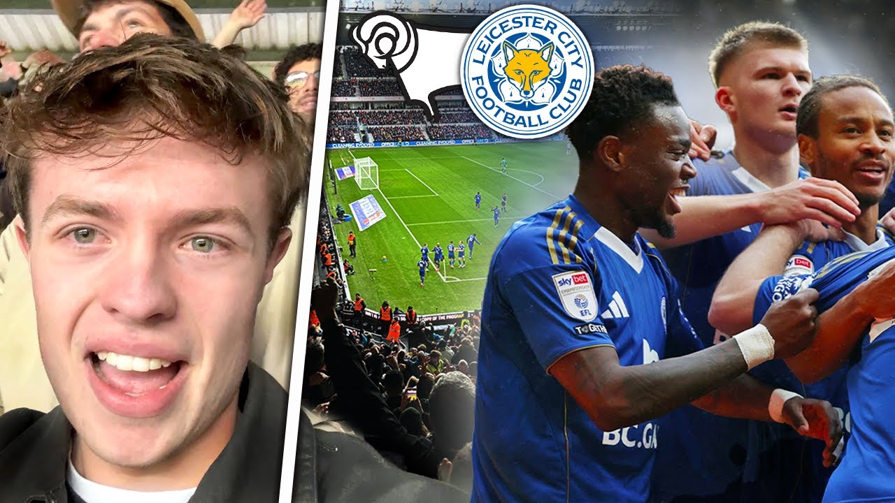 CRAZY LIMBS as Leicester BEAT Derby 🤯 Derby County 1-3 Leicester City Vlog