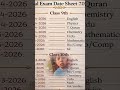 10th and 9th Class New Final Date Sheet in Exams of 2026  #exams  on Apna Study Exams Hub