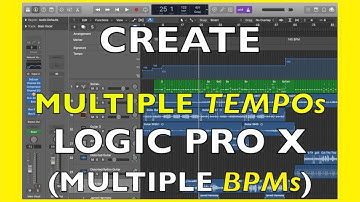 HOW to Create MULTIPLE TEMPOS / BPMs in LOGIC Pro X