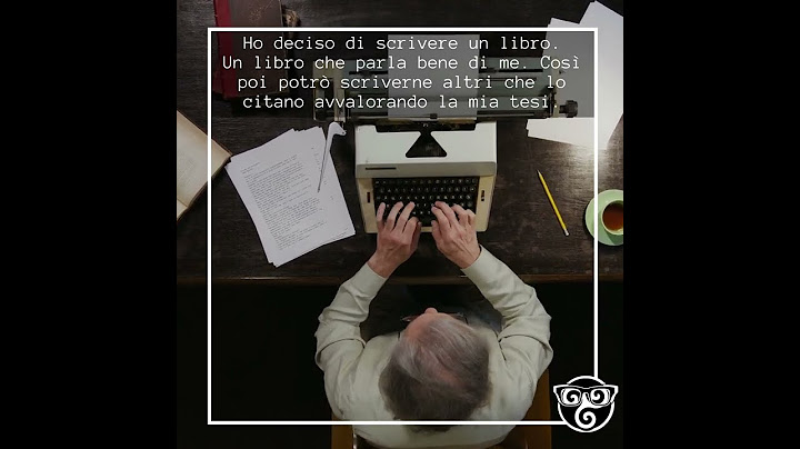Ho deciso di scrivere un libro