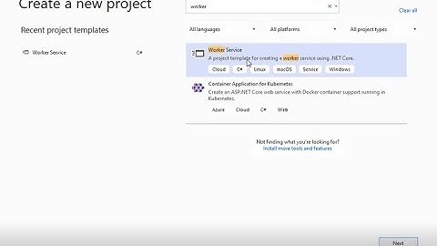 Create Background Worker Process Using .NET Core