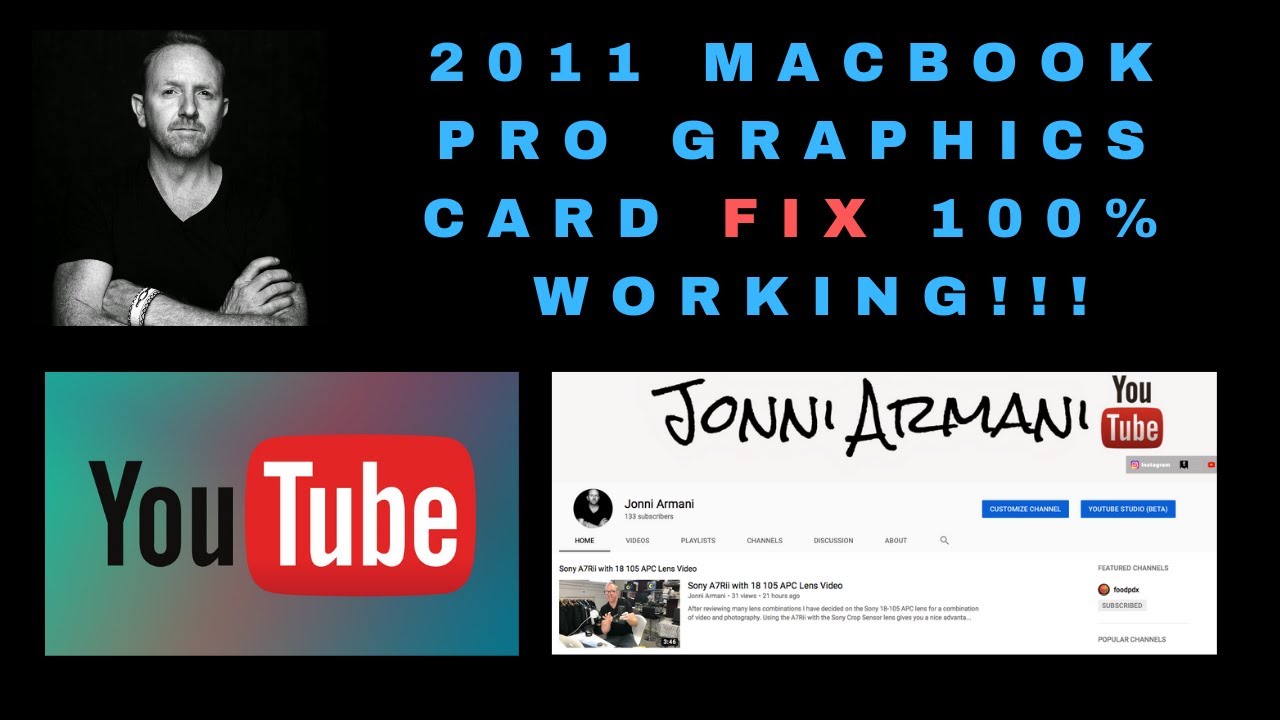 2011 Macbook Pro Graphics Card FIX 100% WORKING!!! - YouTube