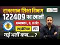 Rajasthan New Teacher Vacancy 2026: शिक्षा विभाग में 122409 पद खाली | नई REET Vacancy कितने पदों पर