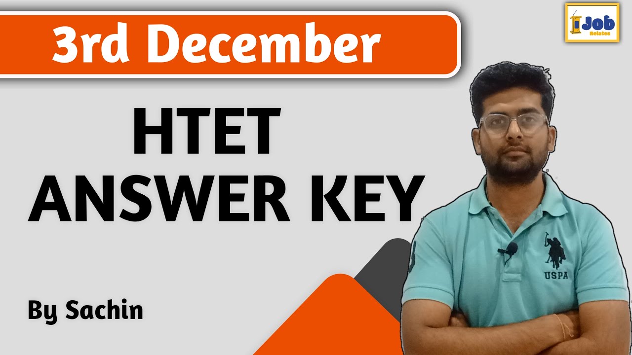 HTET Answer Key 3rd December/hindi,English,HR GK, Maths,Reasoning, complete solution