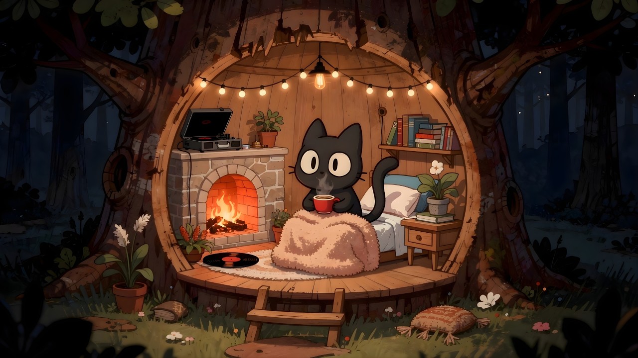 Warm Blanket & Coffee ☕ Cozy Lofi Jazz for Relaxin