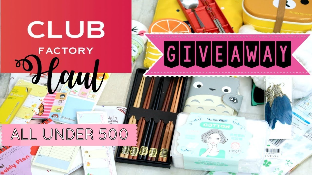 CLUB FACTORY HAUL INDIA | EVERYTHING UNDER 500 | FIRST VIDEO :) | GIVEAWAY (CLOSED)