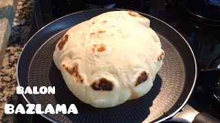 BALON BAZLAMA TARİFİ - Evde Bazlama Nasıl Yapılır? Balon Ekmek - How To Make Turkish Flatbread