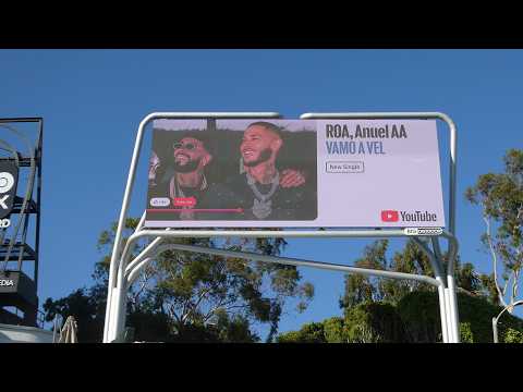 ROA, Anuel AA Vamo A Vel New Single YouTube Billboard Sunset Blvd Los Angeles CA September 18, 2026