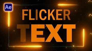 Flicker Text Animation Tutorial After Effects Tutorial Motion Graphics  Free Saber Plugin