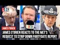 James O'Brien reacts to The Met's request to strip down partygate report | LBC