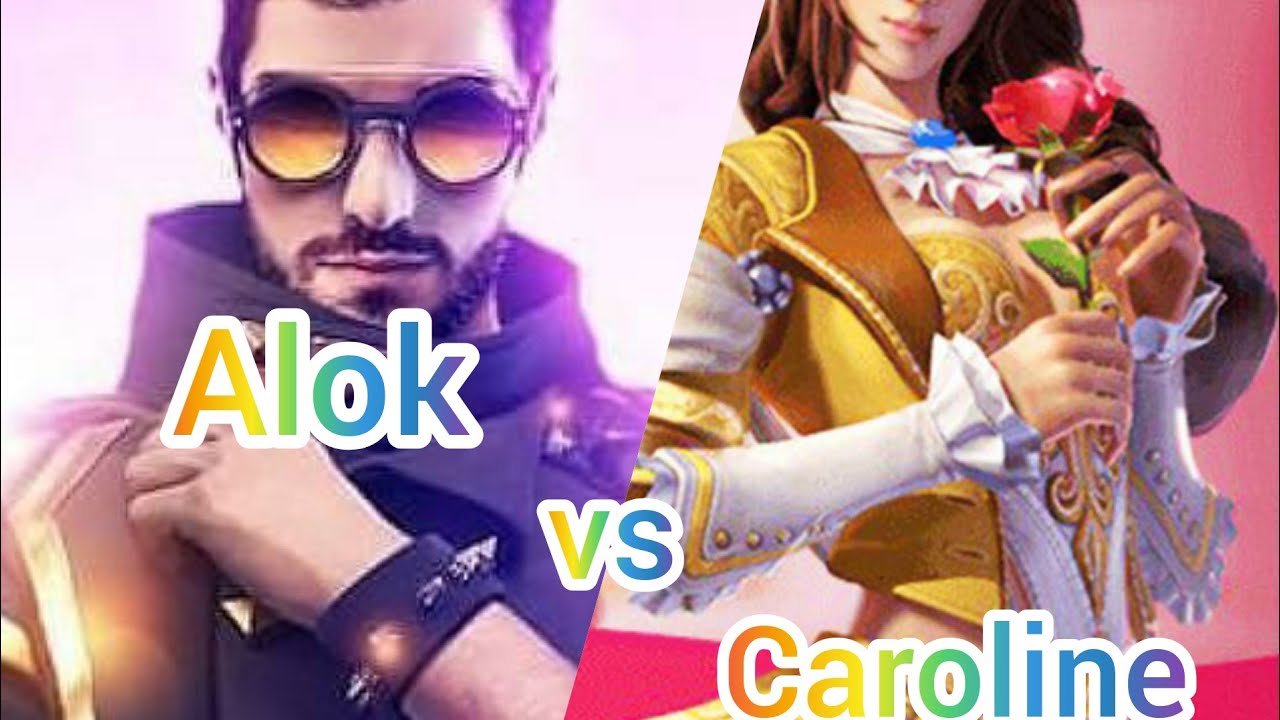 Alok vs Caroline /1000 diamond challenge/1vs1 game play/ mode 24k7🇮🇳/Samsung para A1,A2,A3,A4,A5,A6,
