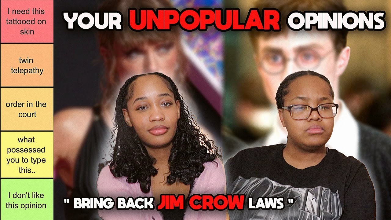 tier ranking YOUR unpopular opinions┃part one