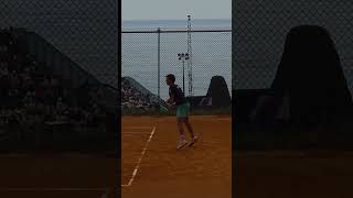 Casper Ruud forehand slice and power stroke winner prectice