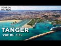 Tanger  vue du ciel  saintexupry  maroc  par avion  documentaire voyage  mp