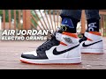 Air jordan 1 electro orange review  on foot