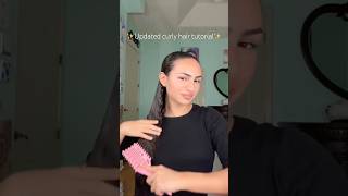 Updated curly hair tutorial!! #shorts #fyp #tutorial #curlyhair