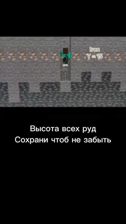 Высота🦅 Всех Руд 🪙 В Майнкрафт🟩, ‼️Сохрани Чтобы Не Забыть‼️ - YouTube