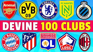 Devine 100 CLUBS de Football par leur Emblème ⚽🧐🏆 | Équipes du Monde 🌎