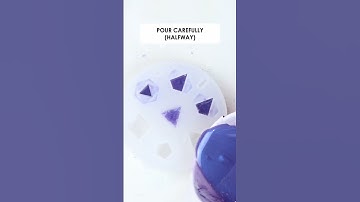 I made resin dice for the first time! Full video is live #resindice  #dnddice  #resin