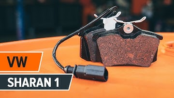 Hvordan bytte bak bremseklosser der på VW SHARAN 1 [AUTODOC-VIDEOLEKSJONER]