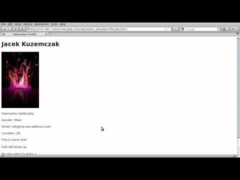 PHP Tutorial: Avatar / Profile Image Upload [part 03]