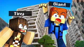 TINY vs GIANT Hide and Seek in Minecraft! - (Minecraft Movie)