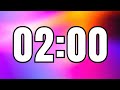 2 Minute Countdown Timer | Neon Flow ⚡