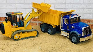 Bruder Construction Site! Bruder Truck And Tractors Kids Video!