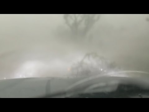 Tornado warned WIND BAG ON STEROIDS cripples truckers and Dominator F150 in Kansas!