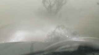 Tornado warned WIND BAG ON STEROIDS cripples truckers and Dominator F150 in Kansas!