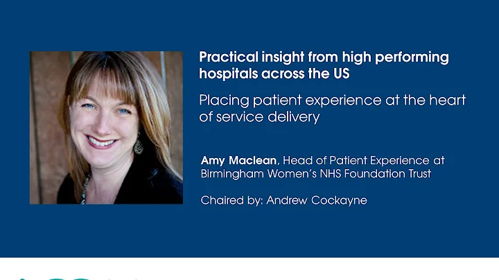 Amy Maclean : Patient Experience insights from the...