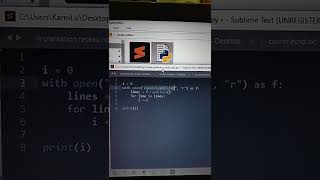 simple Python programming for beginners : Count text file lines