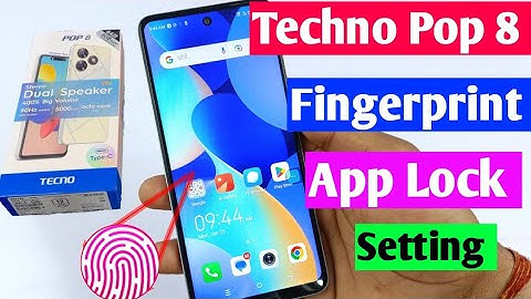 tecno pop 8 fingerprint app lock setting | tecno pop 8 me app me fingerprint lock kaise lagaen