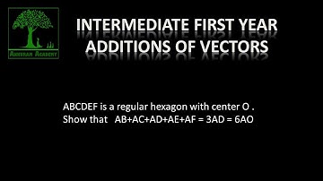 Intermediate first year Additions of Vectors