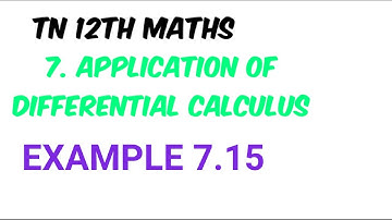 TN 12th MATHS EXAMPLE 7.15