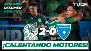 Resumen y goles | México 2-0 Guatemala | Amsitoso Internacional 2023 | TUDN